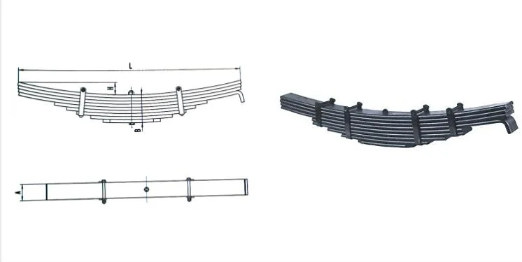 Rear Suspension Parts Conventional Leaf Spring for Trailer